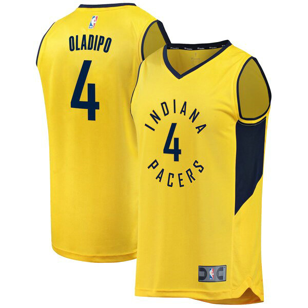 Maillot nba Indiana Pacers Statement Edition enfant Victor Oladipo 4 Jaune